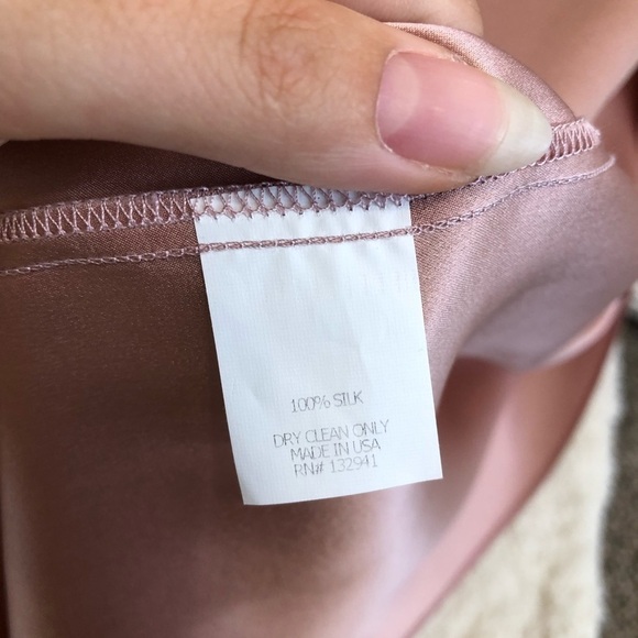 Amanda Uprichard Wren Silk Blush Pink Maxi Dress M - Picture 6 of 15